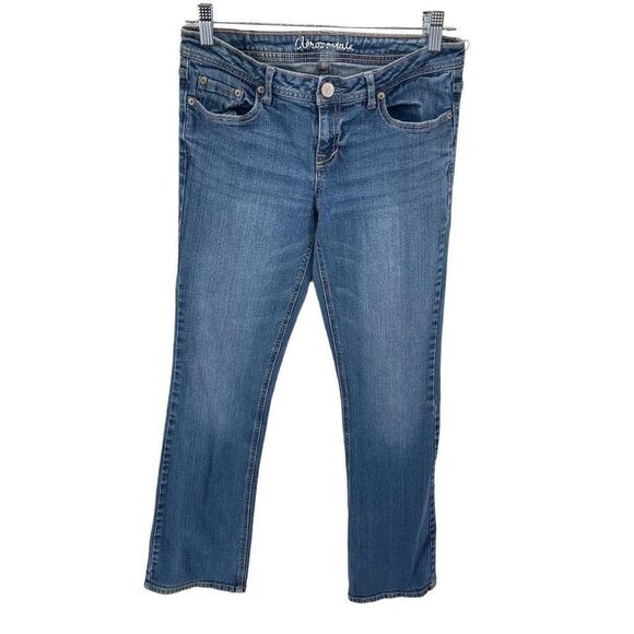 Aeropostale Womens Chelsea Bootcut Jeans Stretch Medium Wash Blue 6 Regular - Picture 1 of 9